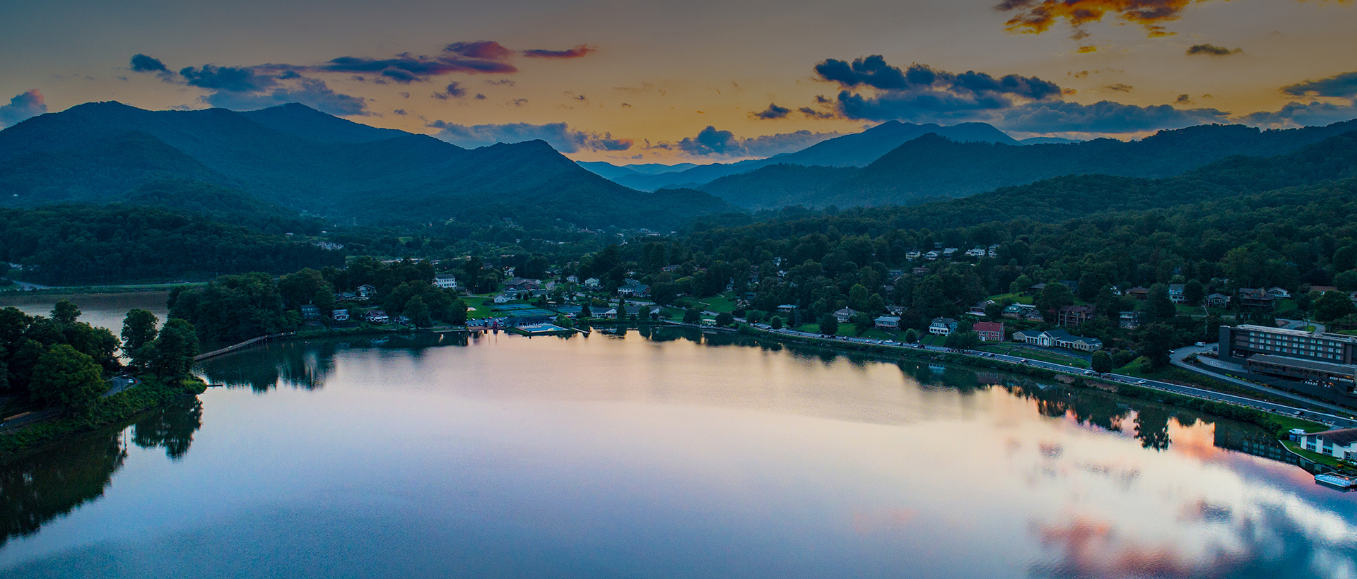 Lake Junaluska at sunset